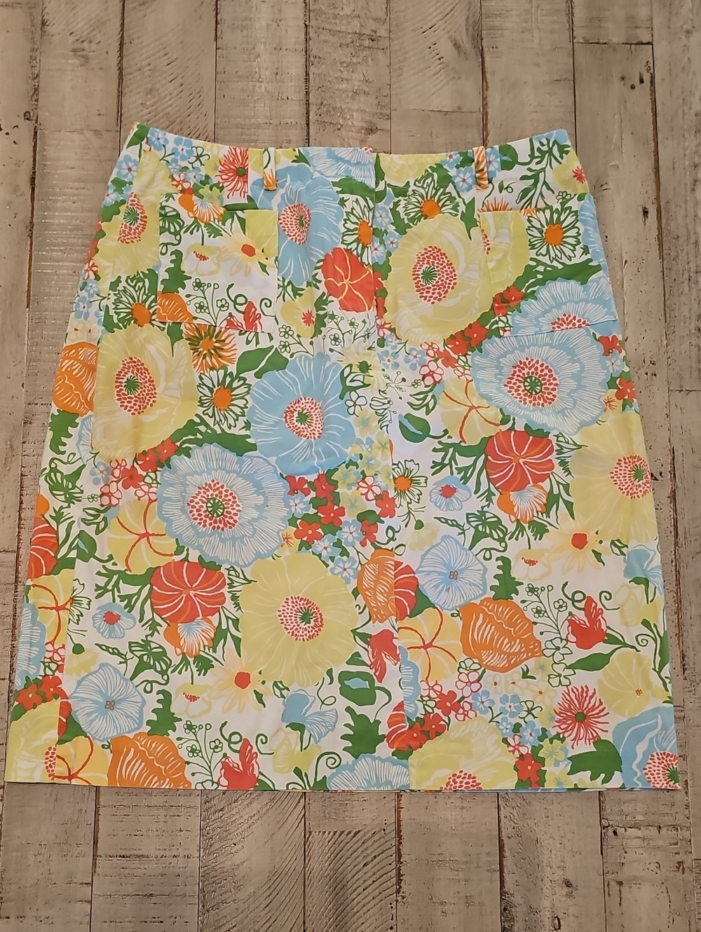 Talbots Floral A-Line Midi Skirt 🌸 Like New 🌸